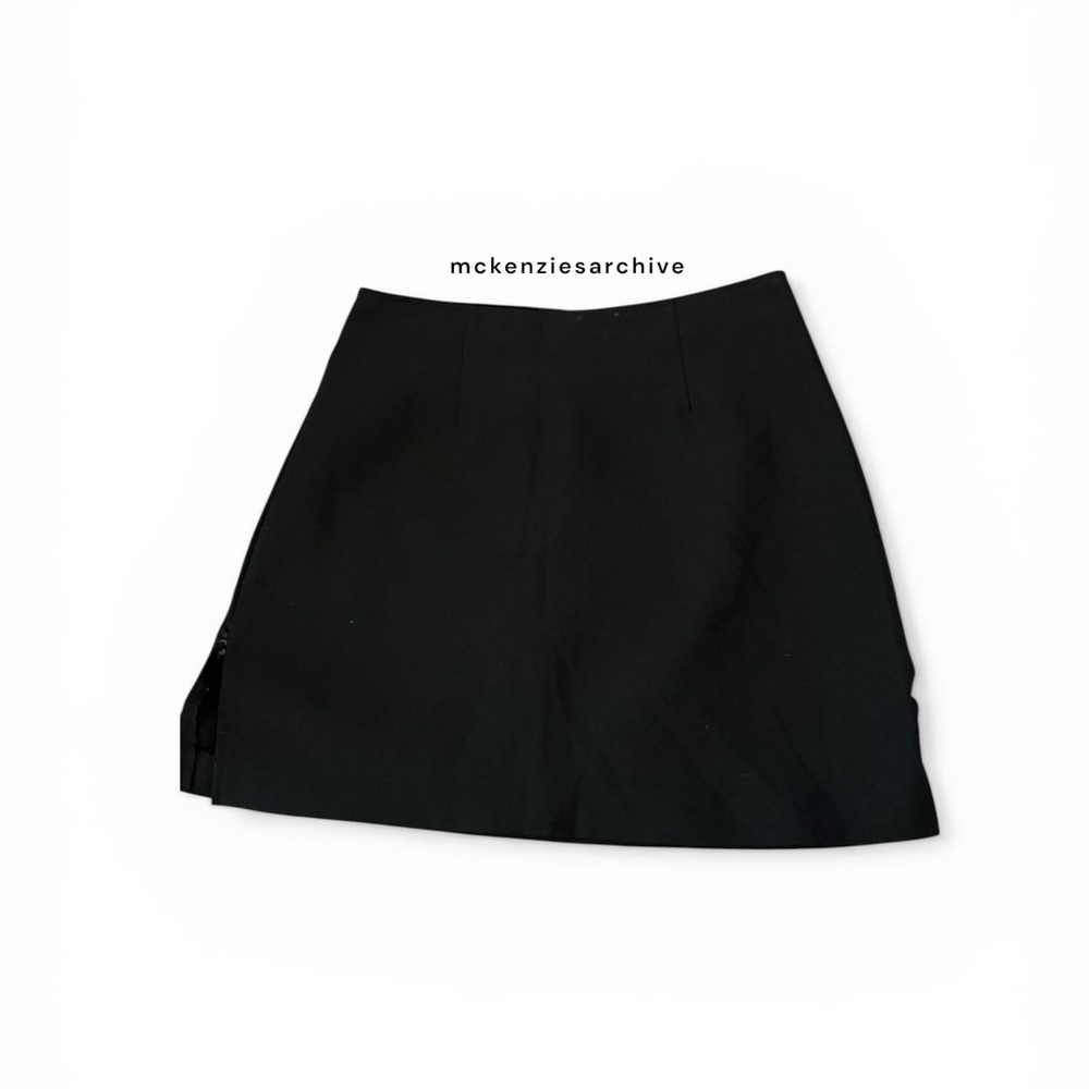 XOXO Black Mini Skirt with Side Zip Detail